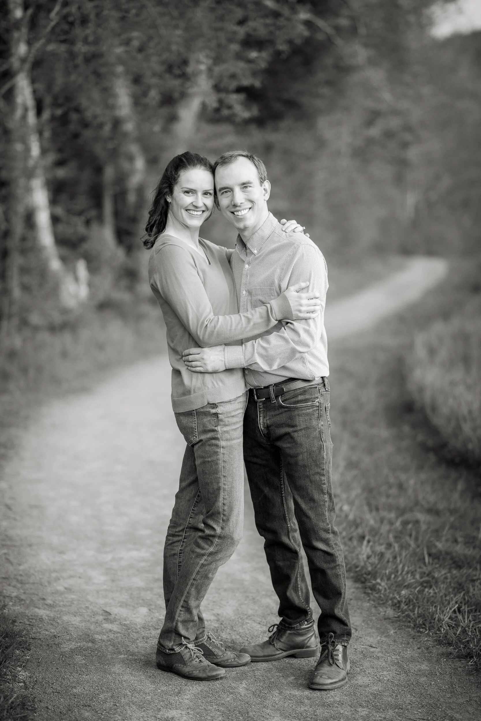  Engagement photos shot at The Windham Path in Upstate New York. (photo by Craig Warga Weddings) 