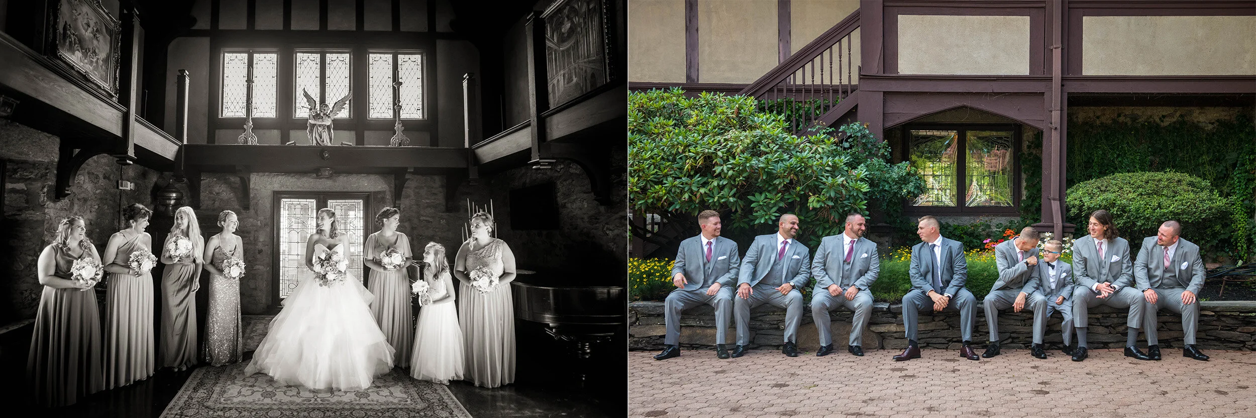  Megan and Chad’s Wedding at Saint Clements Castle in Portland, CT (photo  by Craig Warga) 