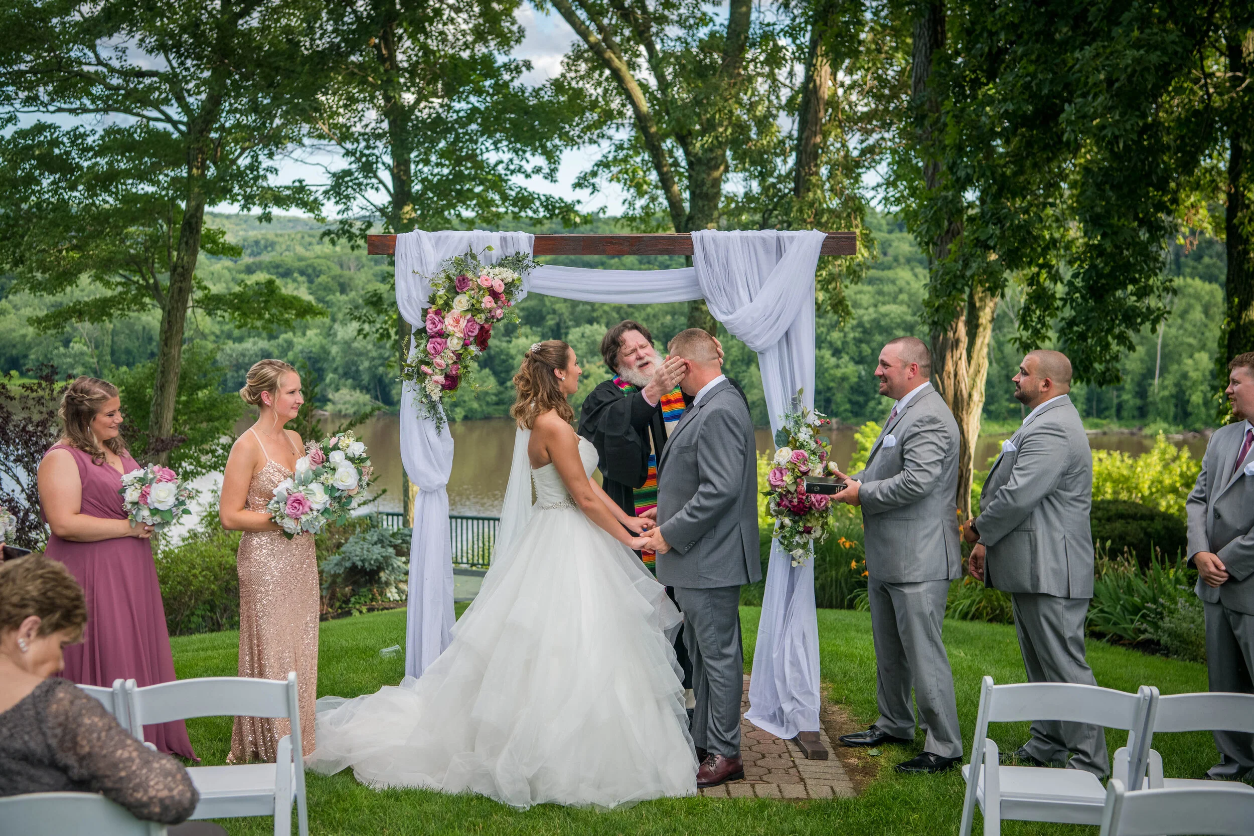  Megan and Chad’s Wedding at Saint Clements Castle in Portland, CT (photo  by Craig Warga) 