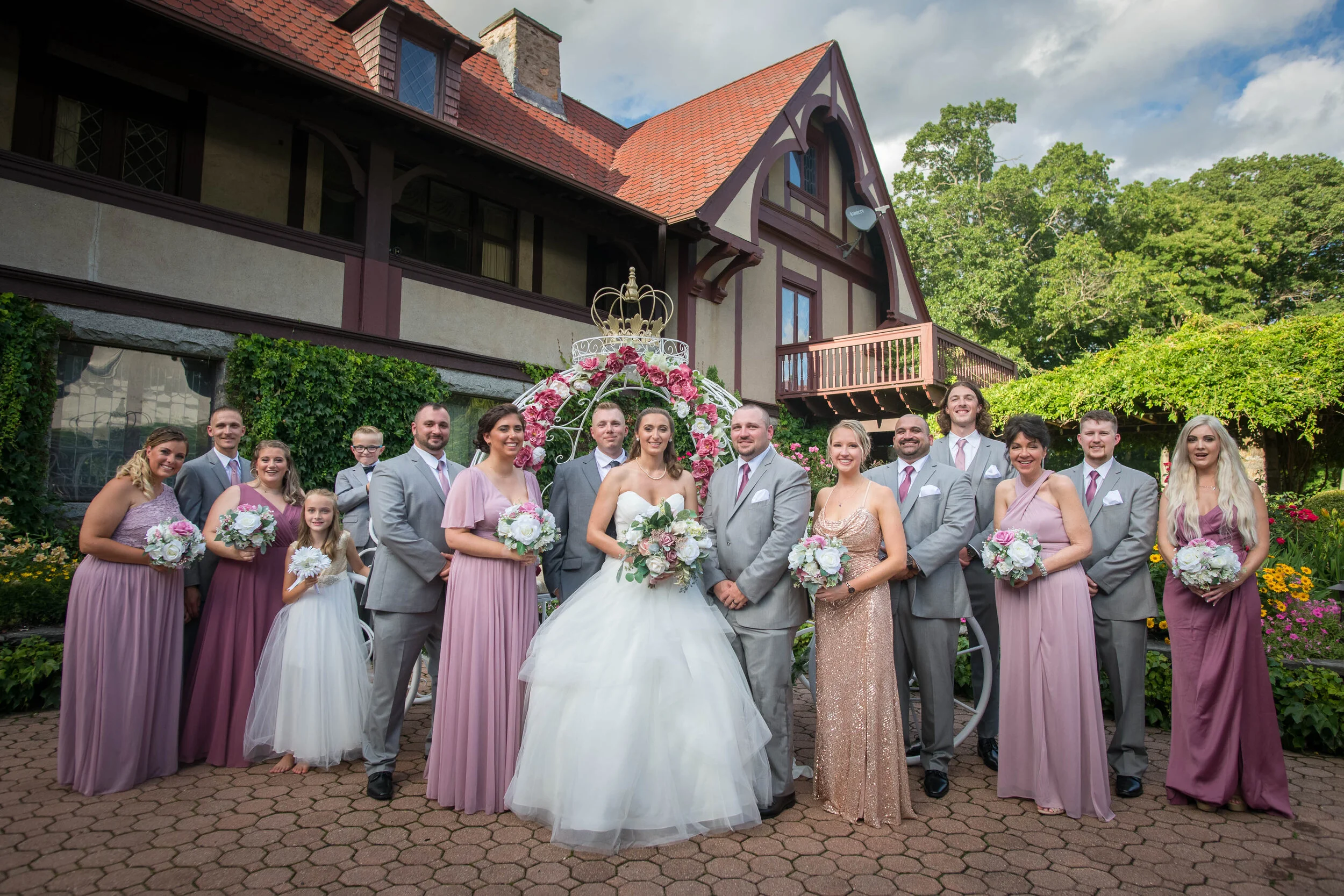  Megan and Chad’s Wedding at Saint Clements Castle in Portland, CT (photo  by Craig Warga) 