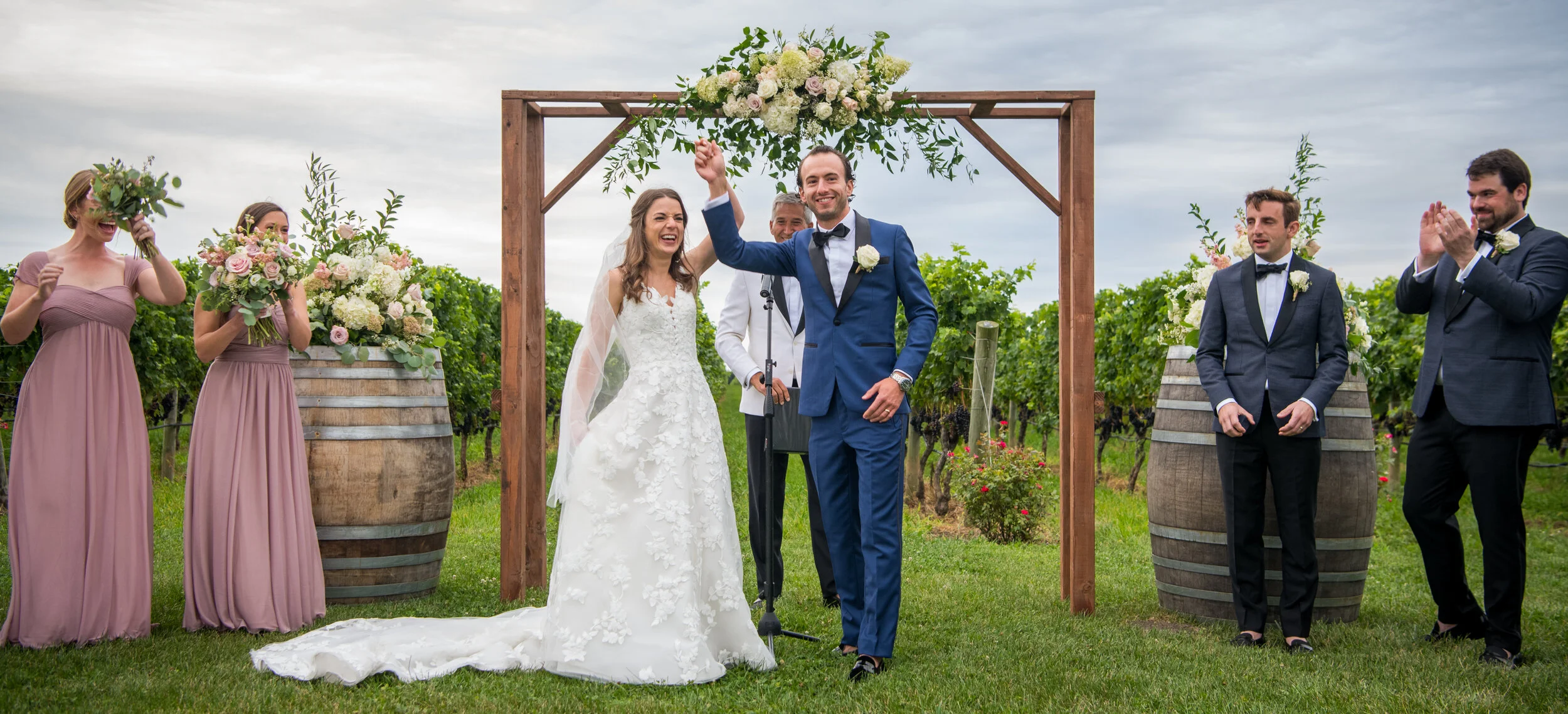  The Wedding of Caroline and Jackson at RGNY Winery Vineyard in Riverhead, New York by Craig Warga Photography 