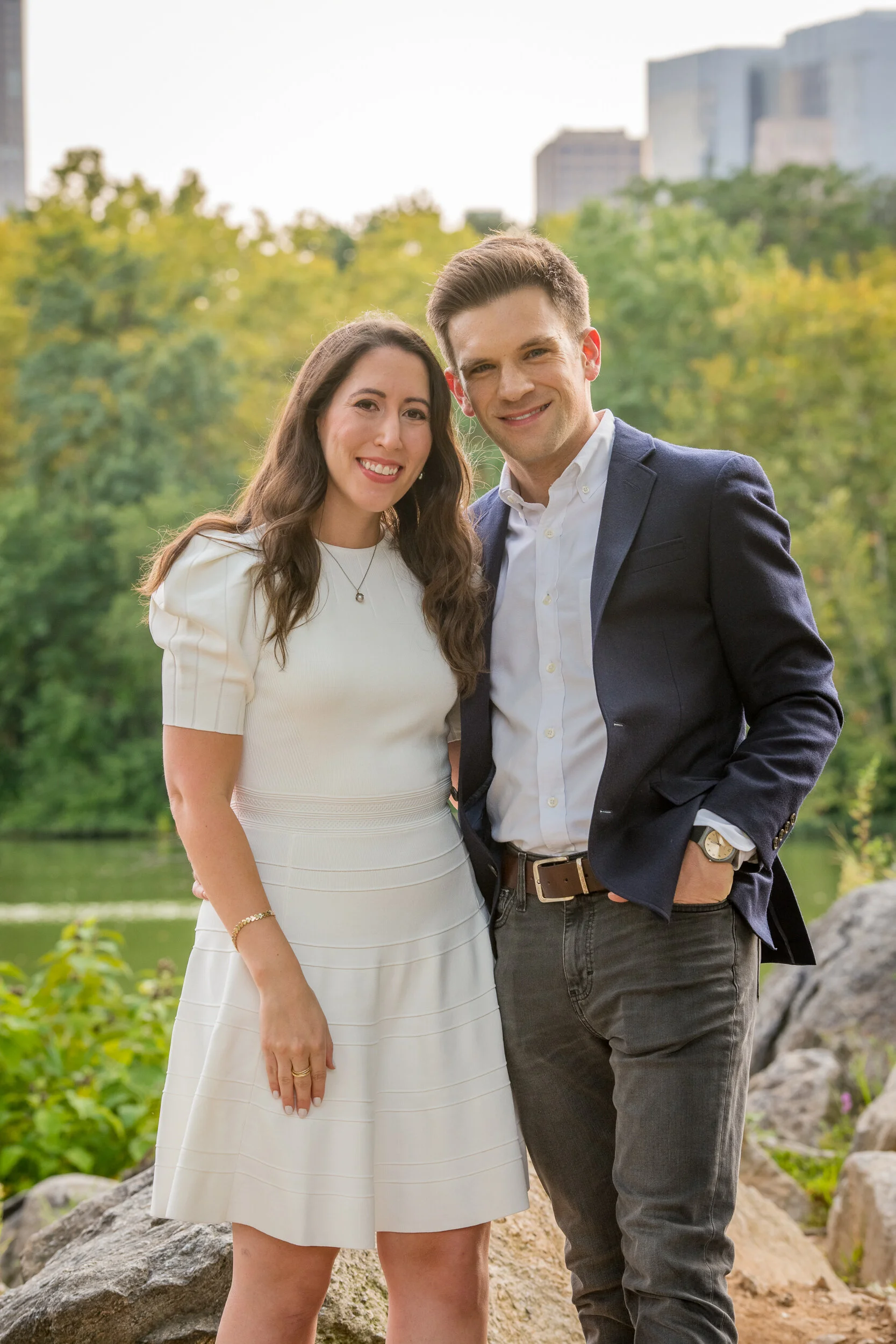  Engagement photos in Central Park and Tribeca in New York City by Craig Warga Photography 