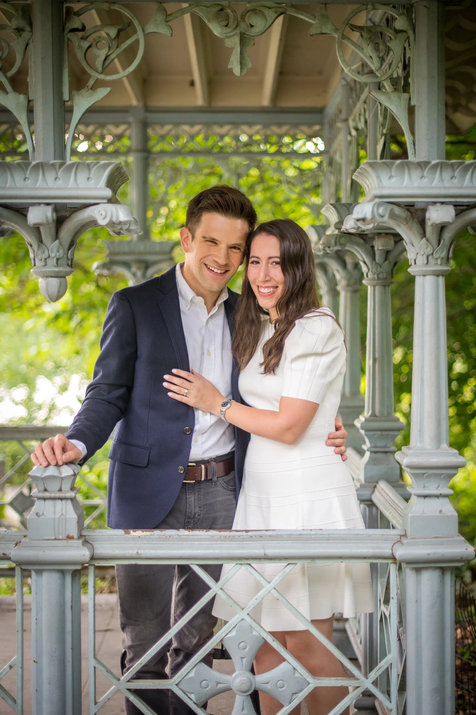  Engagement photos in Central Park and Tribeca in New York City by Craig Warga Photography 