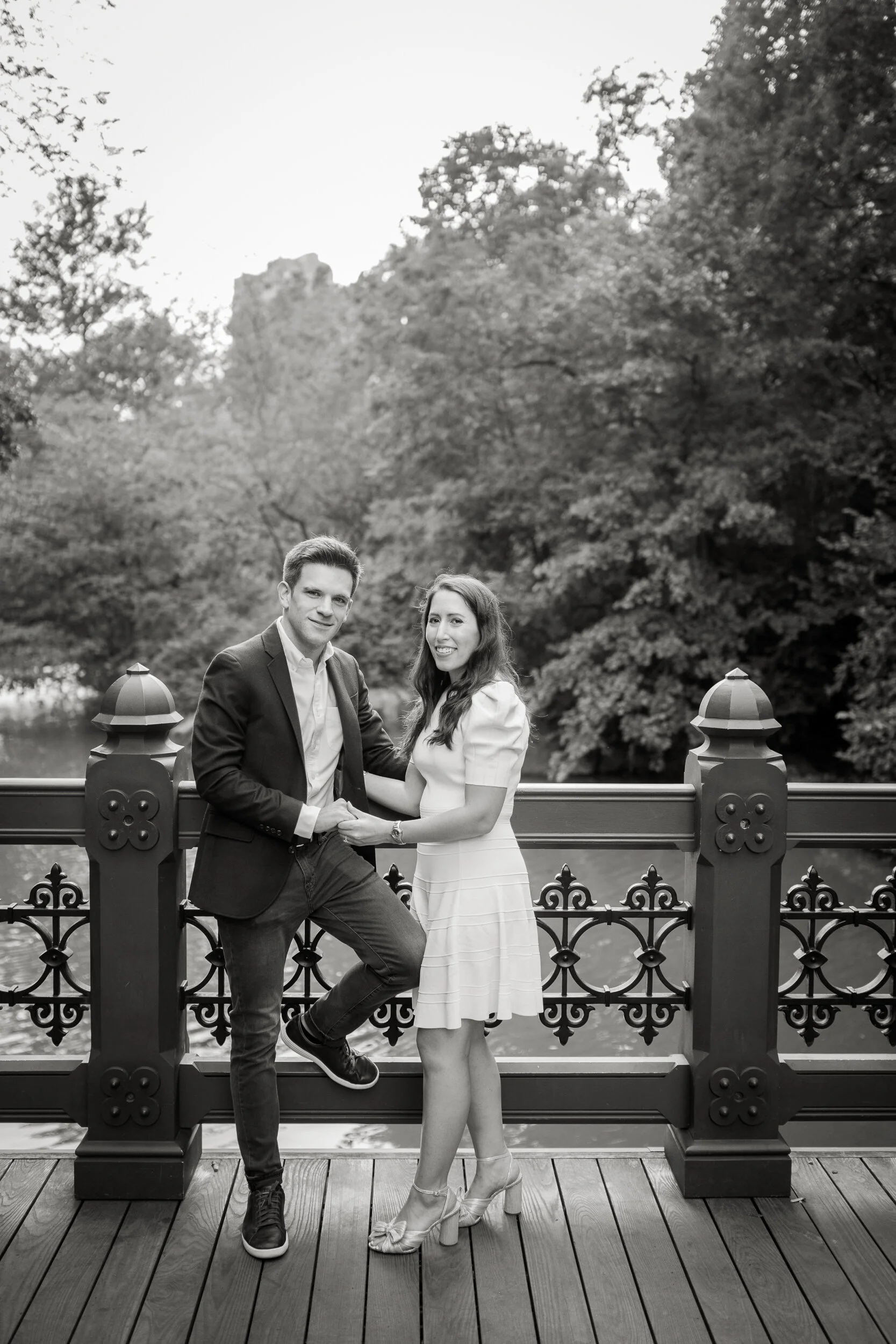  Engagement photos in Central Park and Tribeca in New York City by Craig Warga Photography 