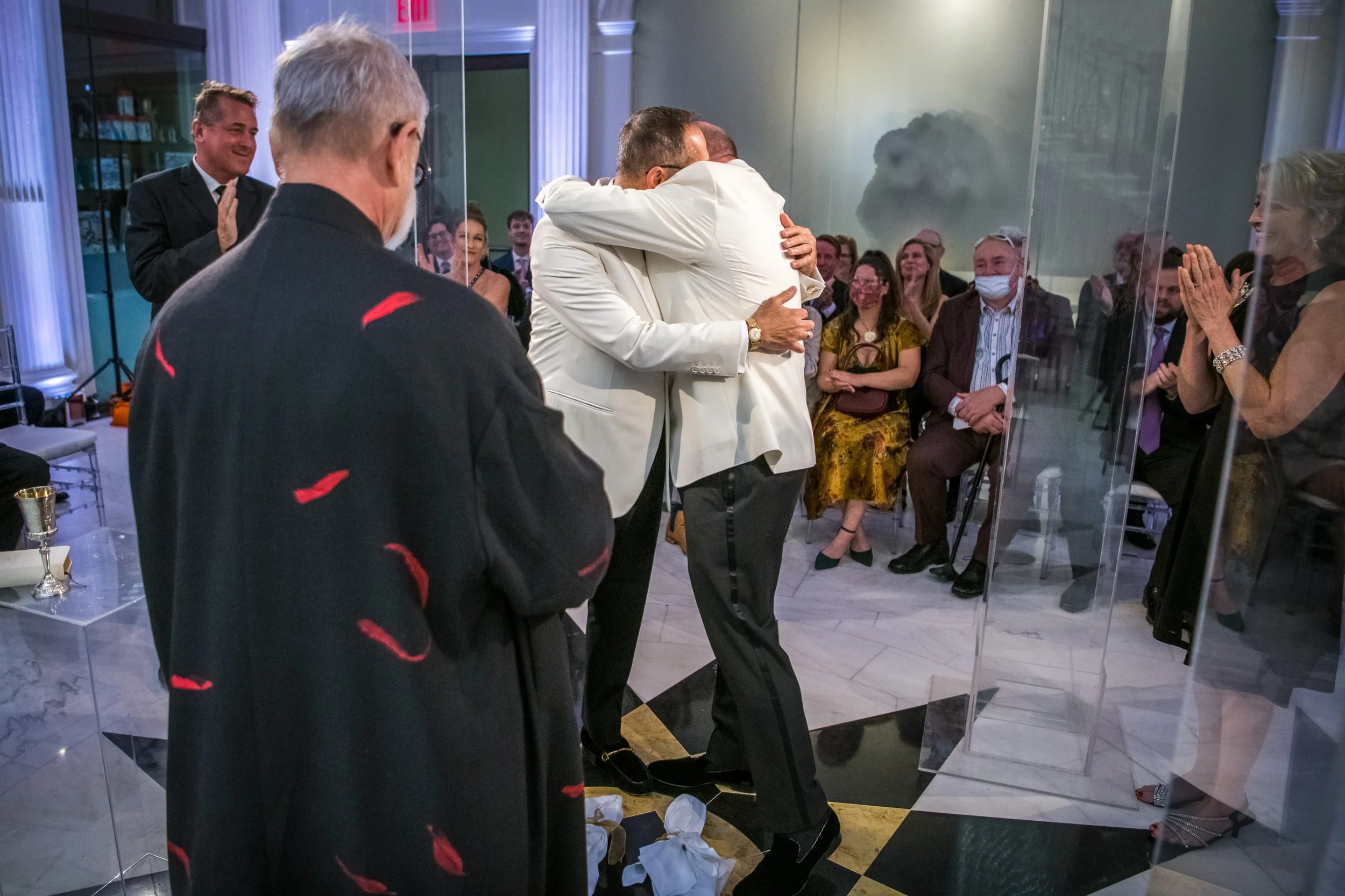  The wedding of Barry and Howard at The Museum of The City of New York in New York, NY. (Photo by Craig Warga) 