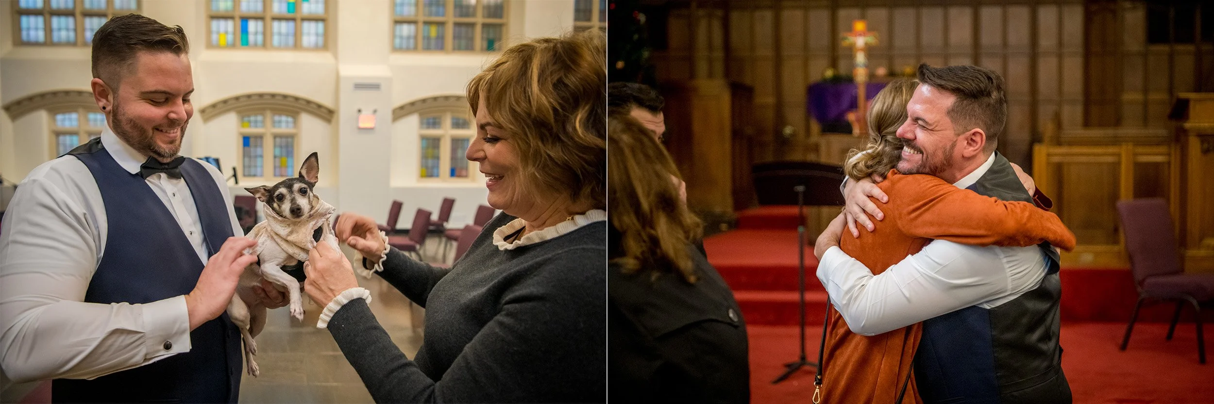  The Wedding of Dan and Harold at the Church of the Village in Manhattan, New York. (Photo by Craig Warga) 