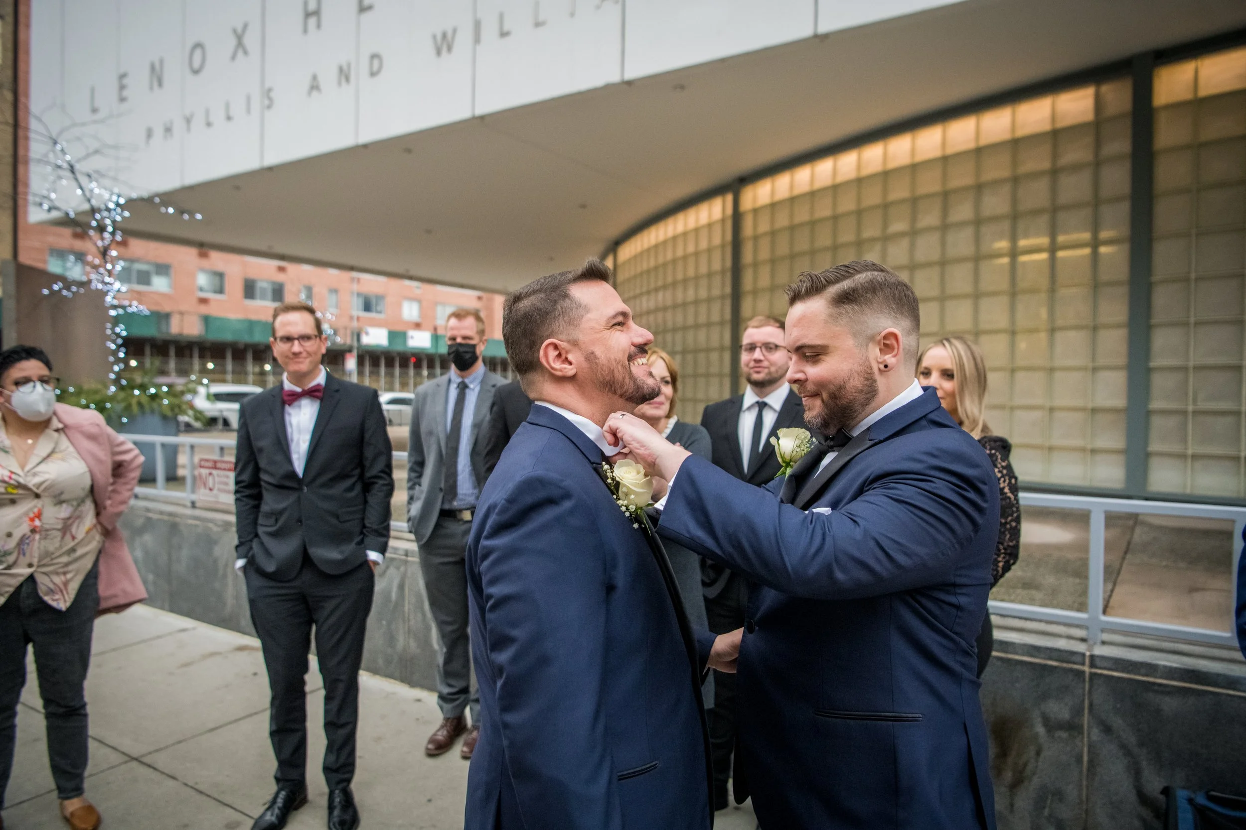  The Wedding of Dan and Harold at the Church of the Village in Manhattan, New York. (Photo by Craig Warga) 