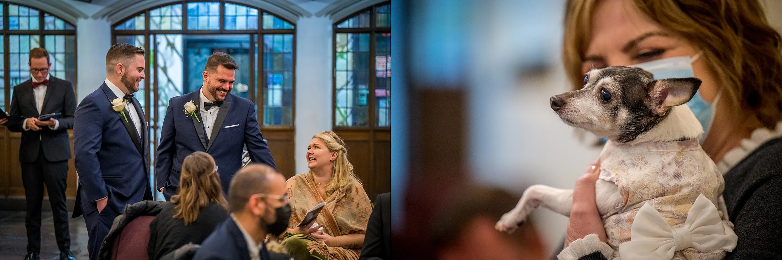  The Wedding of Dan and Harold at the Church of the Village in Manhattan, New York. (Photo by Craig Warga) 