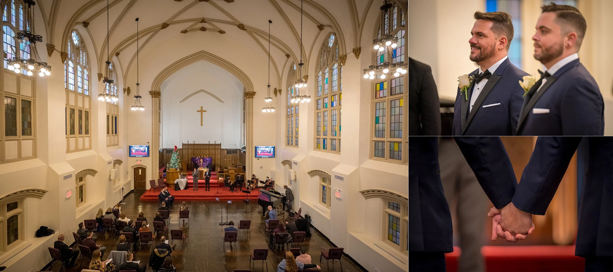  The Wedding of Dan and Harold at the Church of the Village in Manhattan, New York. (Photo by Craig Warga) 
