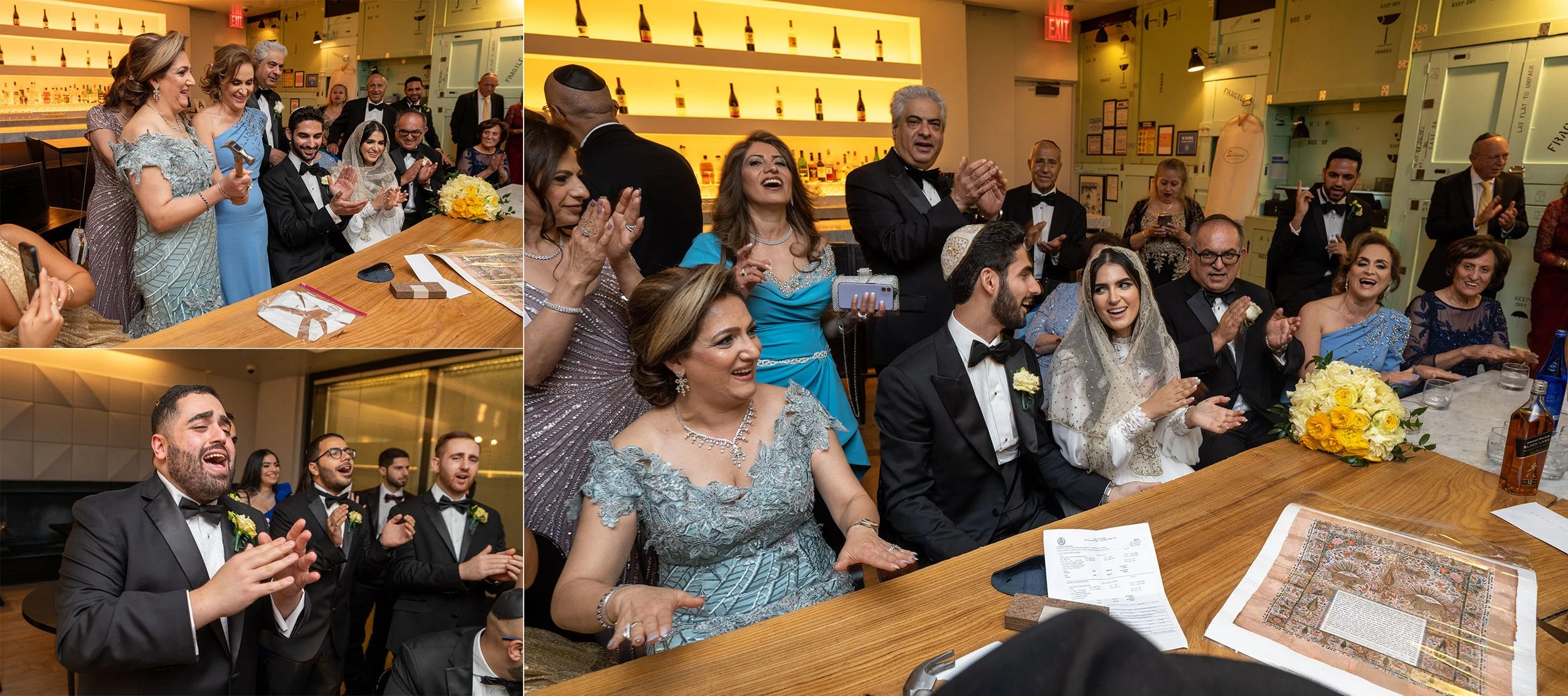  The Wedding of Michelle and Bryan at the Brooklyn Museum of Art. (Photo by Craig Warga) 