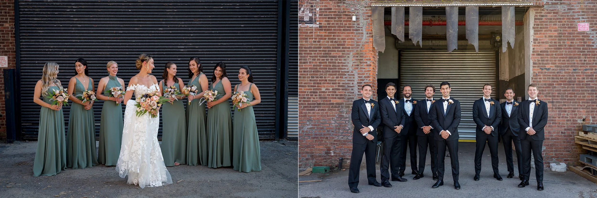  The Wedding of Alyssa and Nick at the Liberty Warehouse in Brooklyn, NY. (Photo by Craig Warga) 