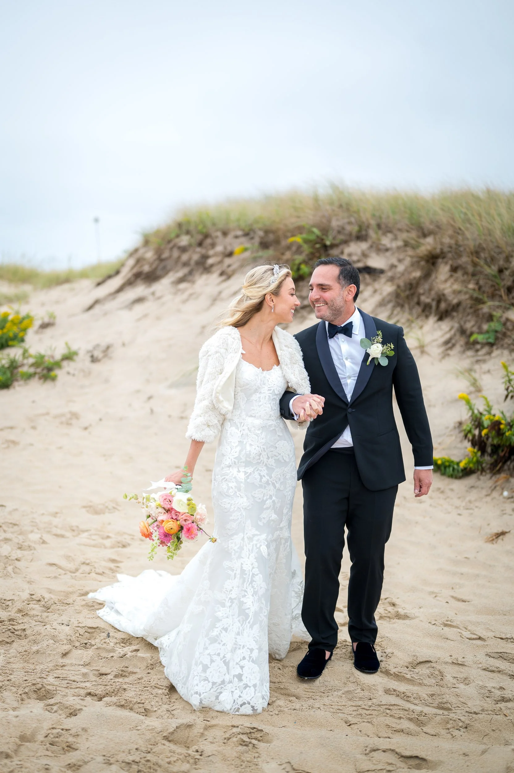  The Wedding of Emily and Serge at the Roundtree in Amagansett, NY. (Photo by Craig Warga) 