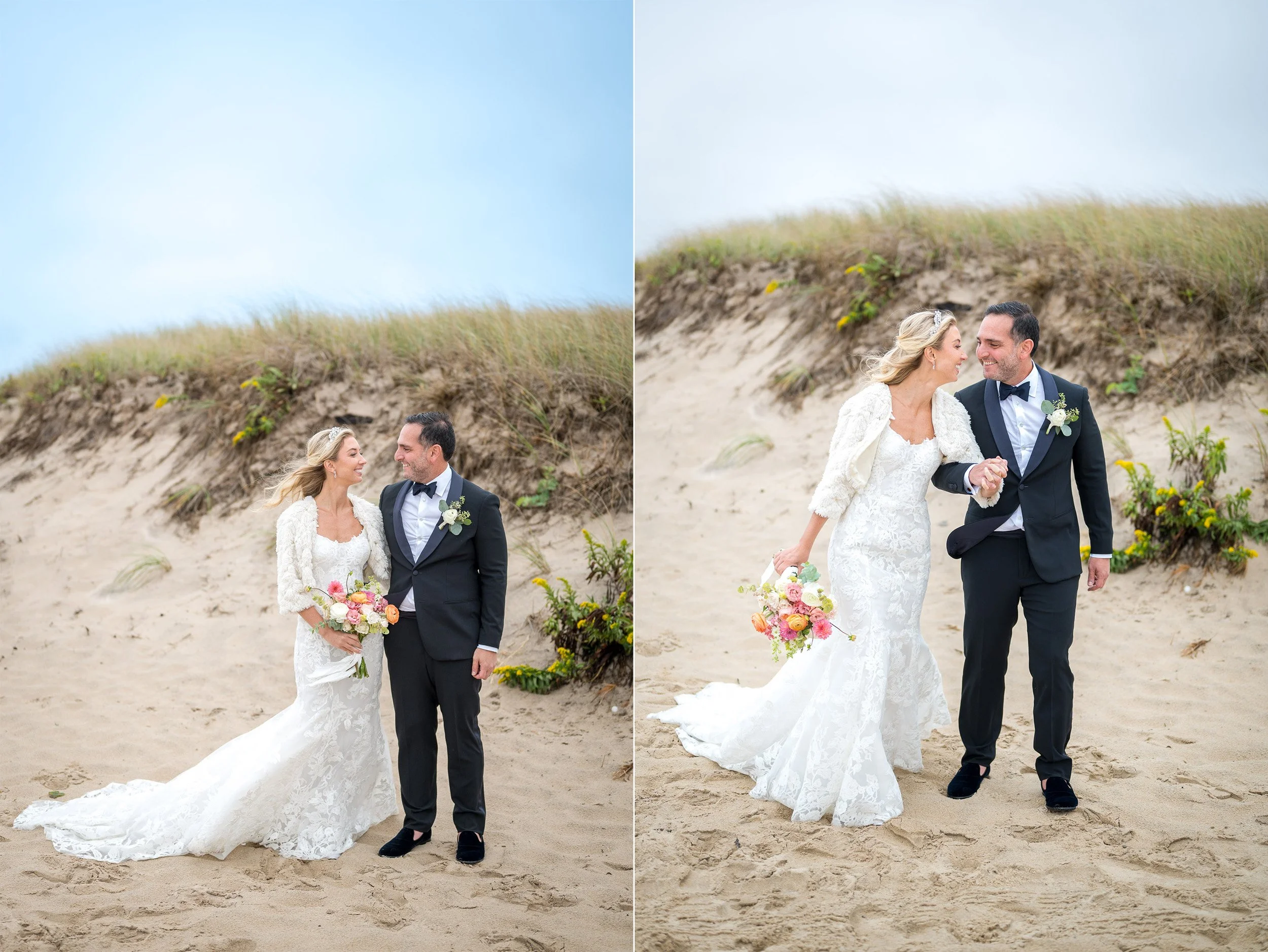  The Wedding of Emily and Serge at the Roundtree in Amagansett, NY. (Photo by Craig Warga) 