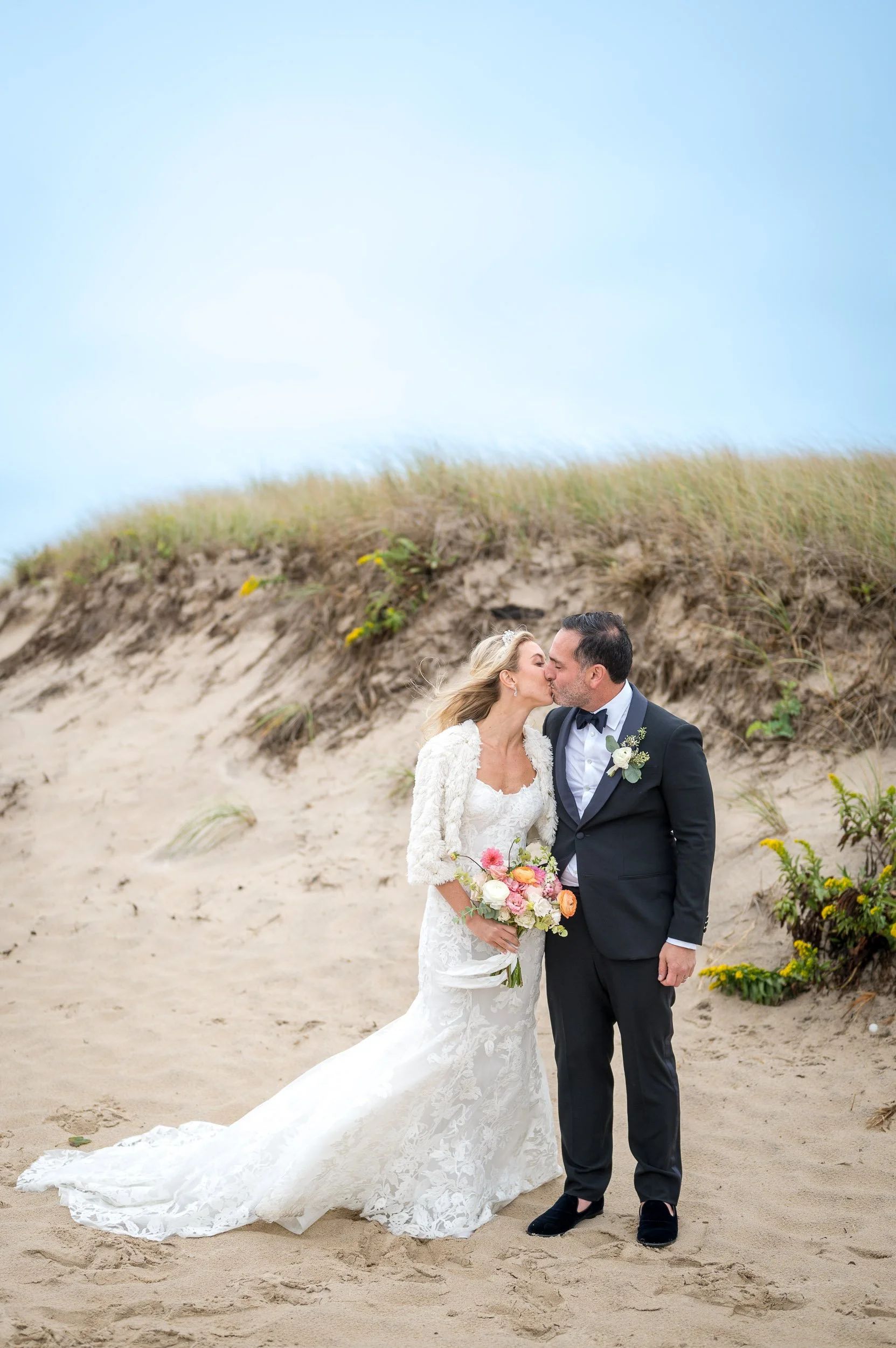  The Wedding of Emily and Serge at the Roundtree in Amagansett, NY. (Photo by Craig Warga) 