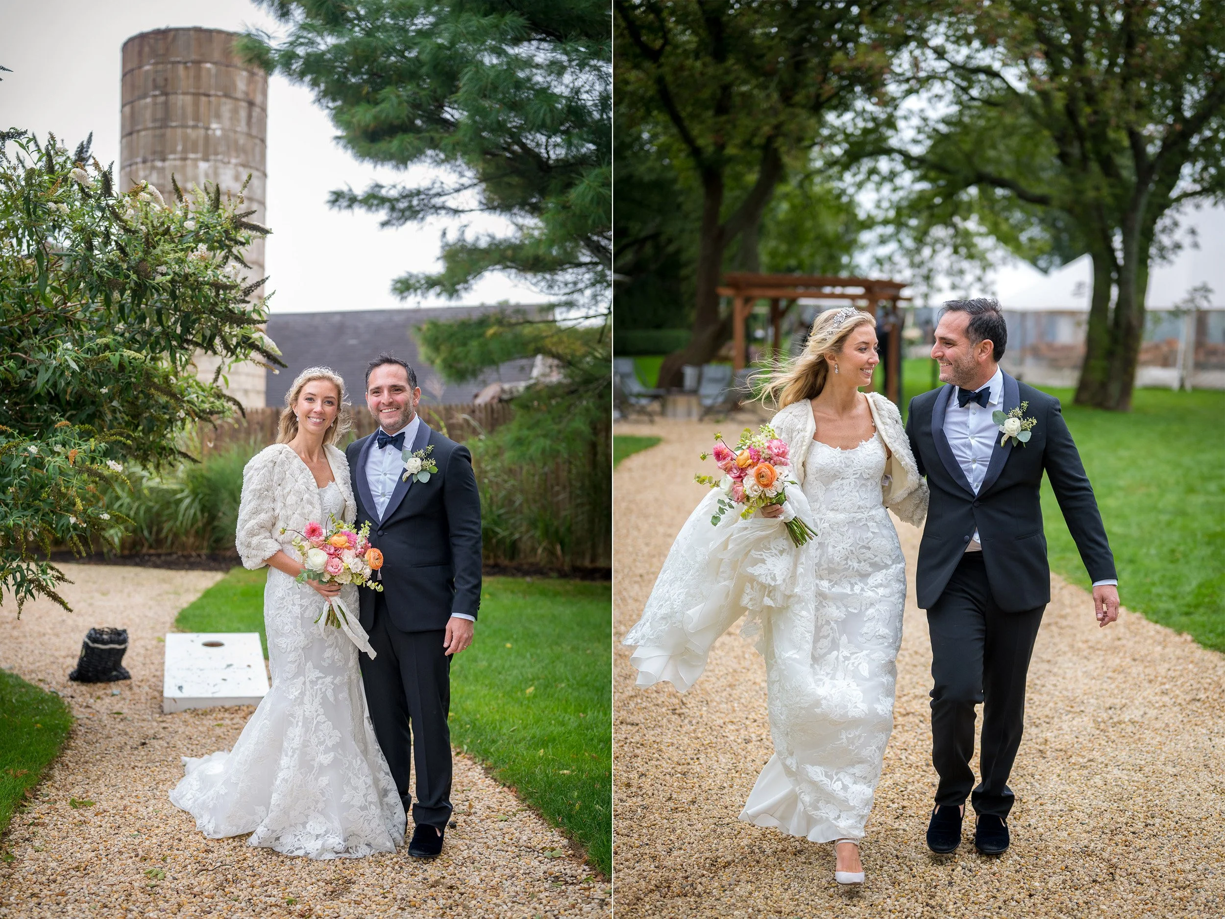  The Wedding of Emily and Serge at the Roundtree in Amagansett, NY. (Photo by Craig Warga) 