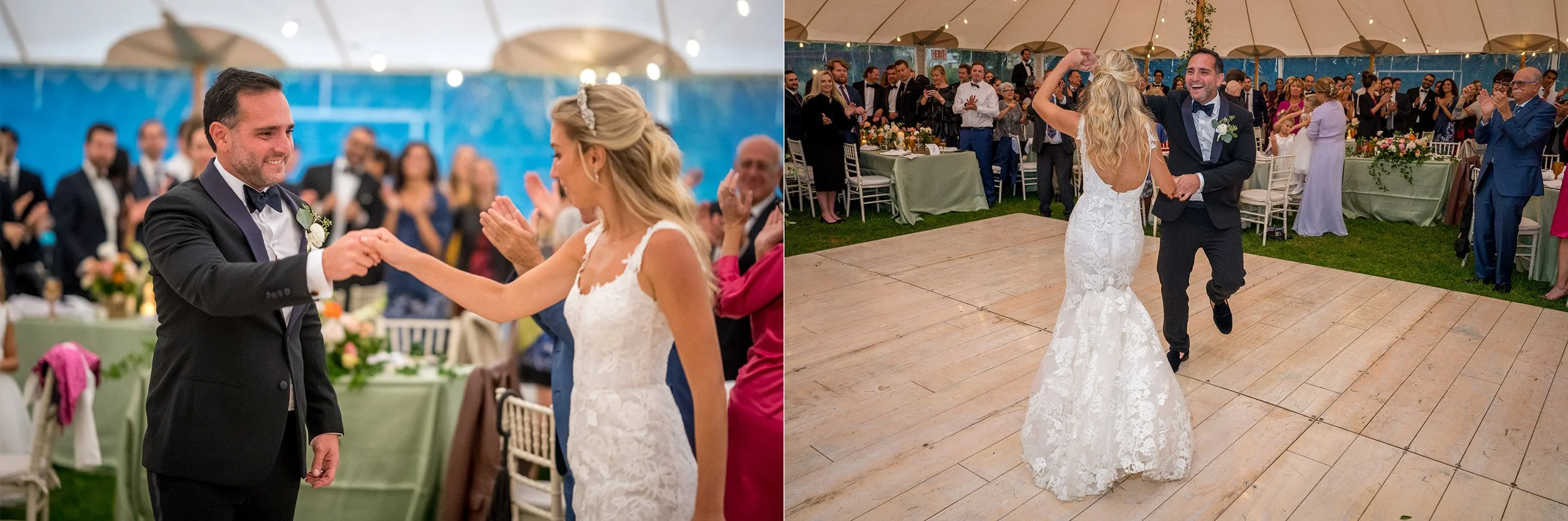  The Wedding of Emily and Serge at the Roundtree in Amagansett, NY. (Photo by Craig Warga) 