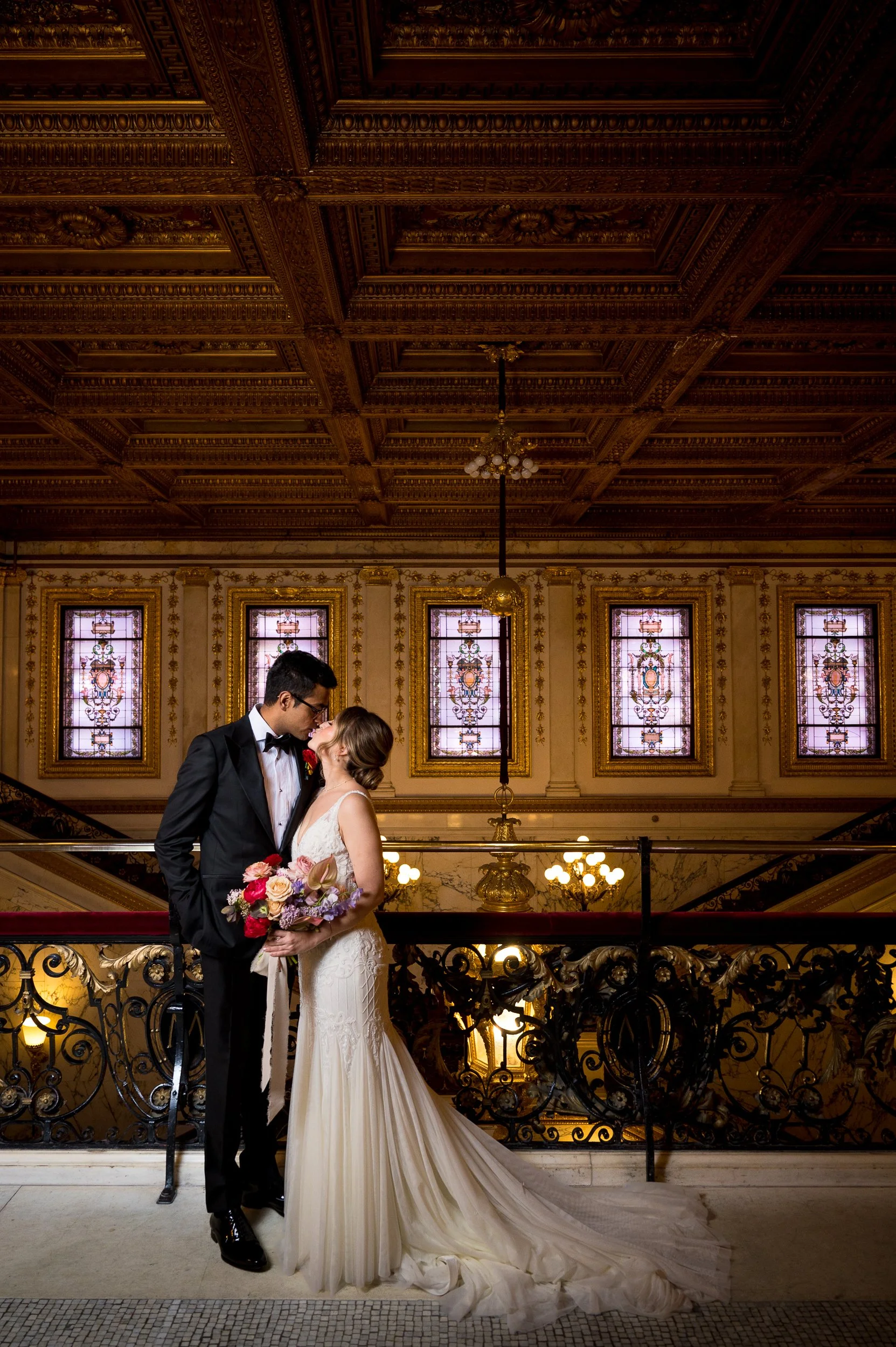  Anna + Vinny’s wedding at The Met Club, NYC, March 25, 2023. (Photo by Craig Warga) 