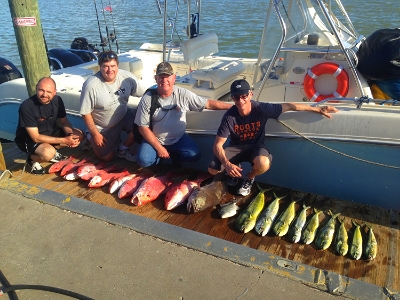  Charter fishing trip in Port OcConnor Texas 