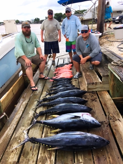 Texas yellowfin tuna on poppers