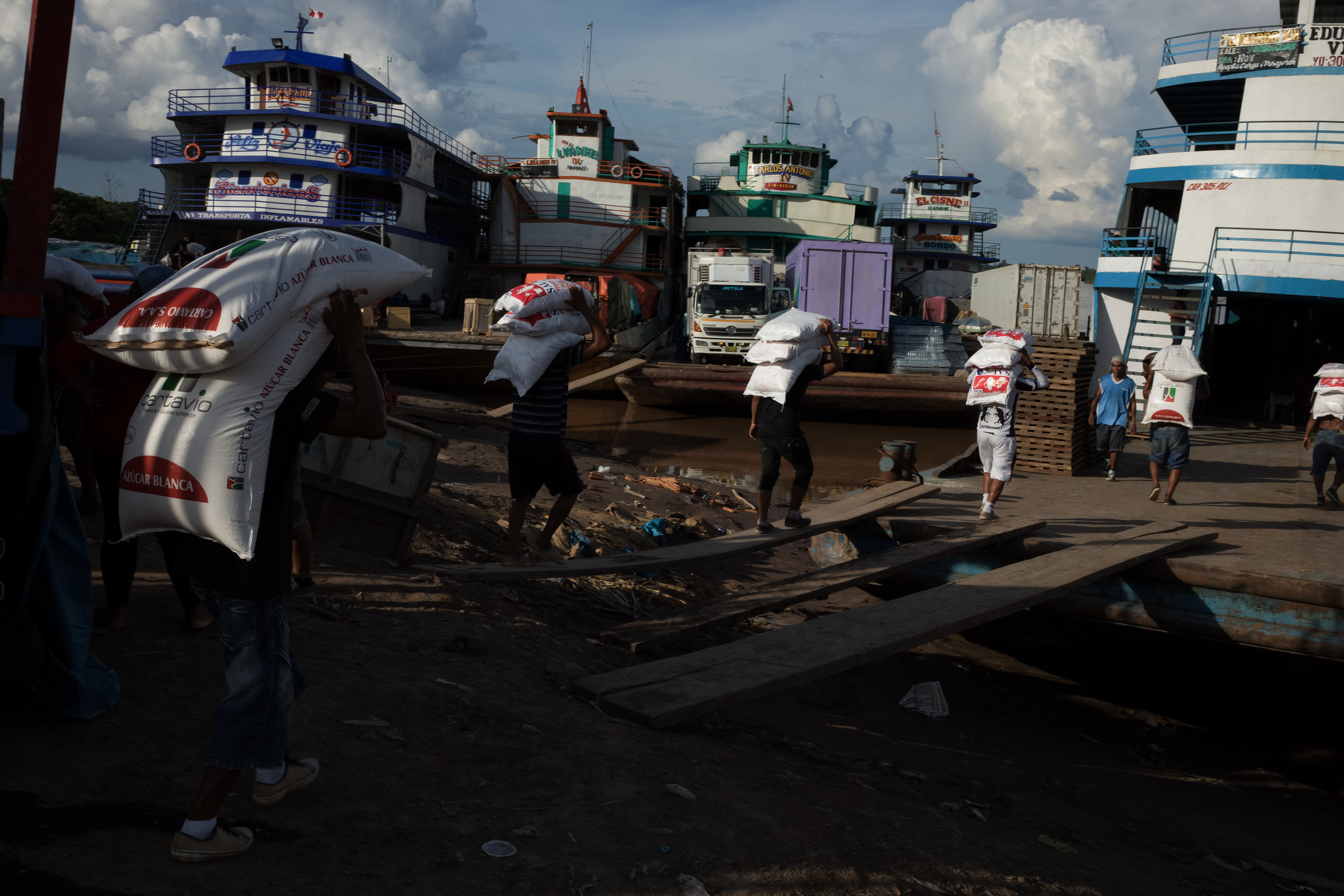 Workers in Yurimaguas, Peru