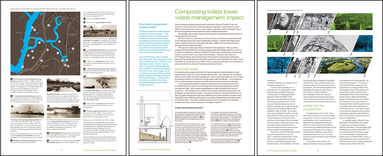 Fresh Perspectives Newsletter. I served as primary editor and designer of every issue in addition to writing a large share of the content, producing illustrations and taking a number of the photos.