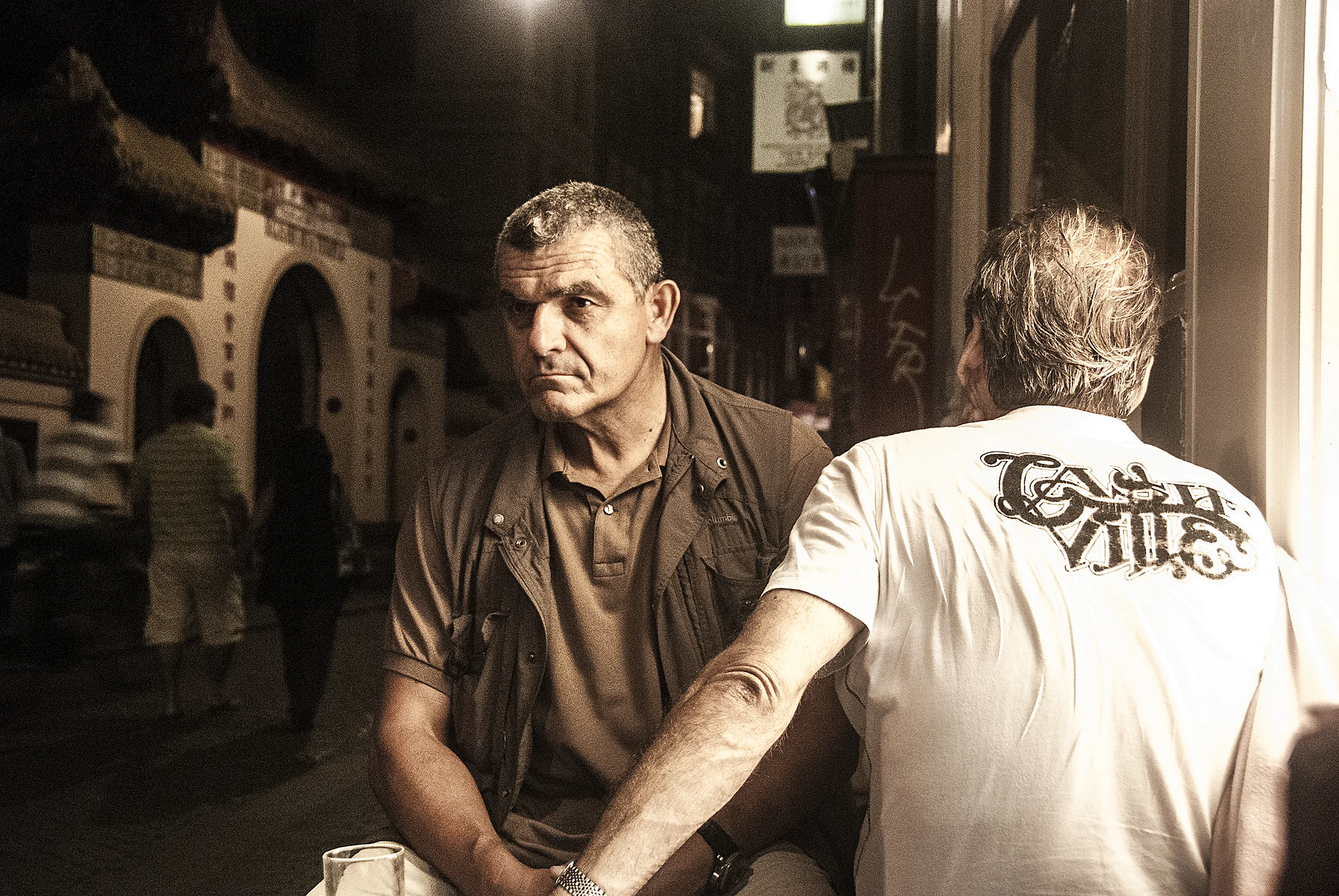 Two Men in Amsterdam's Chinatown