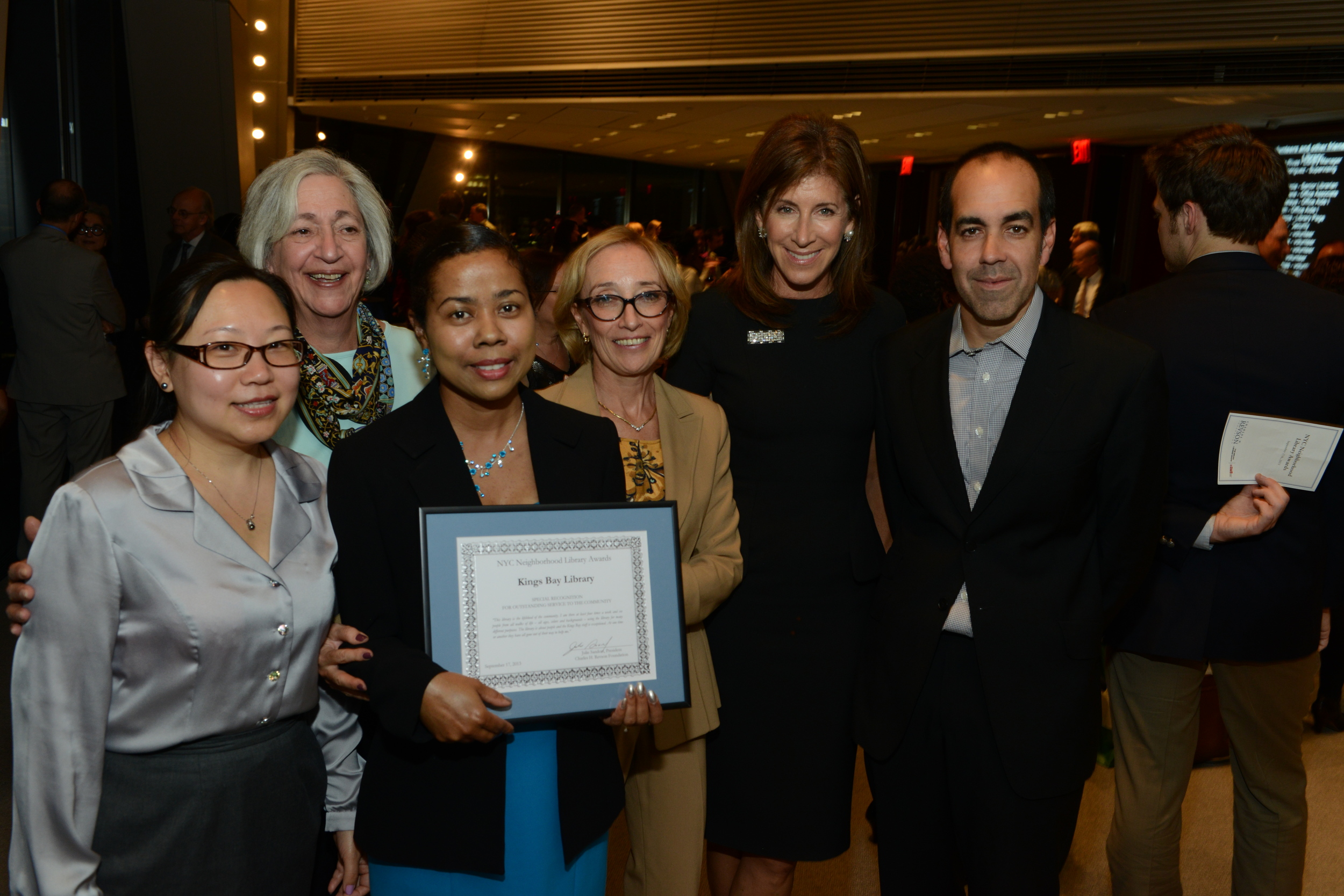 Brooklyn Public Library staff celebrate