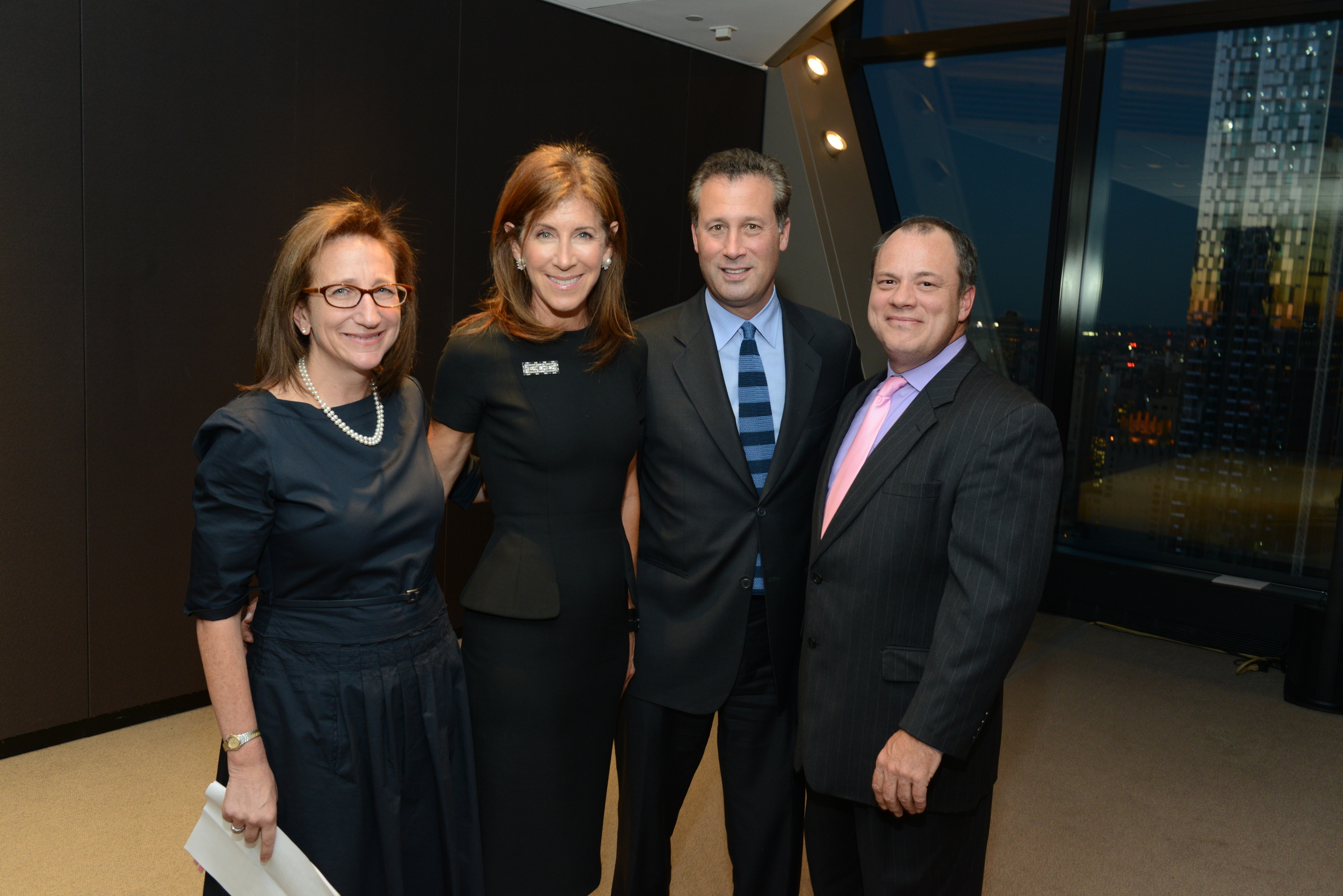 Julie Sandorf with Brooklyn, New York, and Queens Library Presidents 