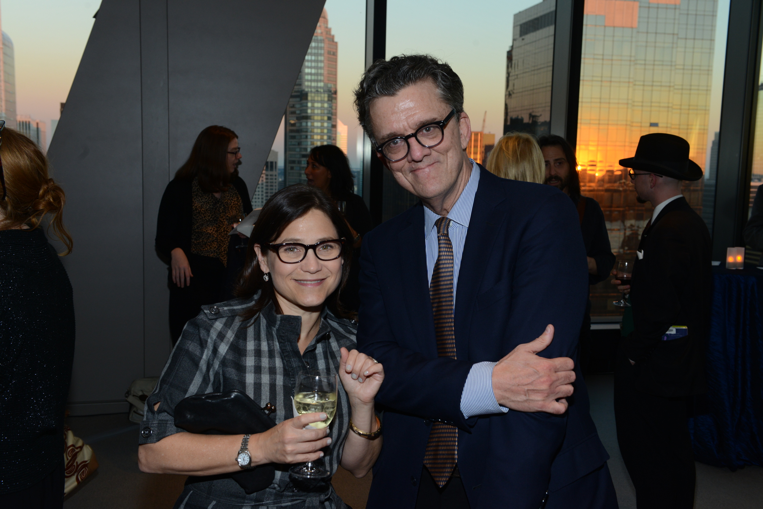 Revson Foundation board member Suzanne Gluck with Judge Kurt Andersen