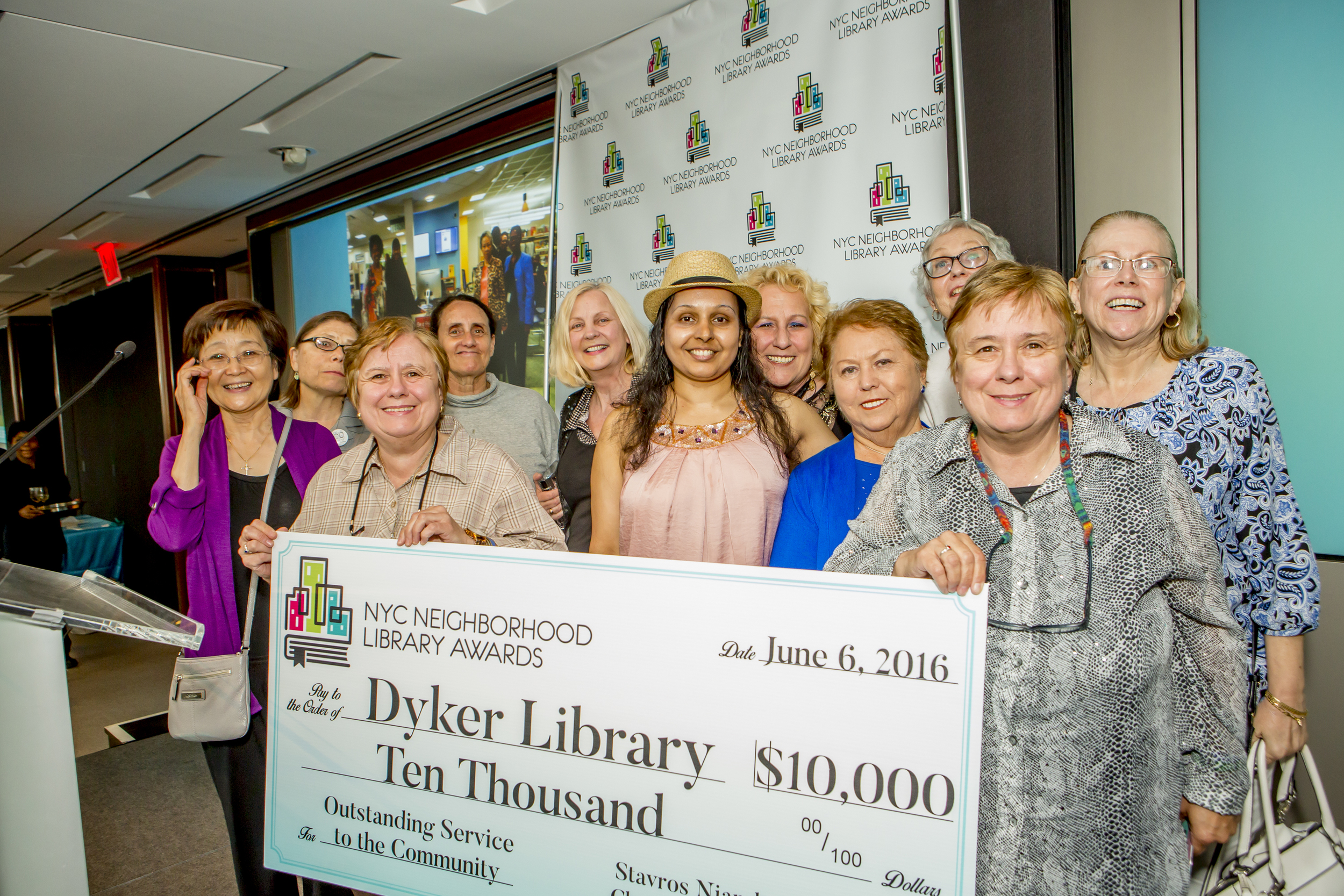 Staff Members and Patrons of the Dyker Library