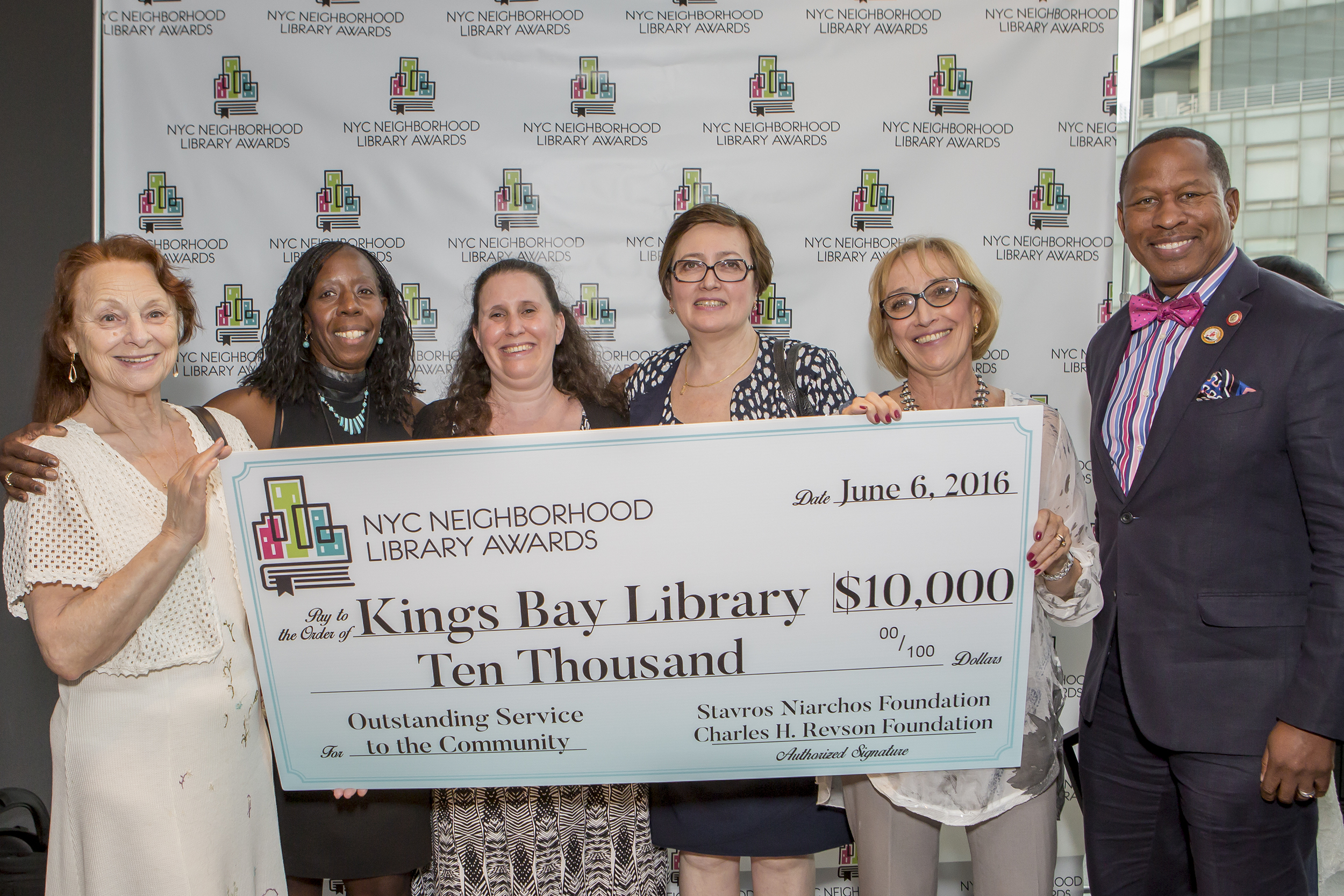 Staff and Patrons of the Kings Bay Library and Council Member Andy King