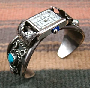 Item # 382E-Ladies Vintage 60's-70's Navajo Turquoise & Coral