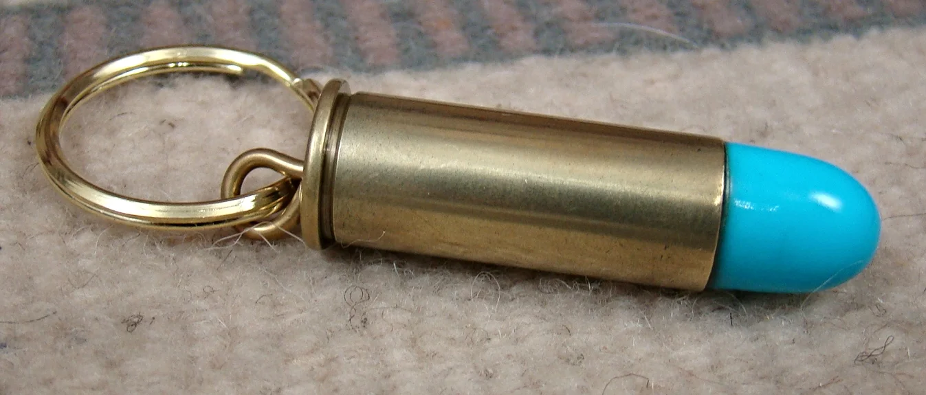 navajo-turquoise-tip-bullet-key-chain-778R-1.JPG