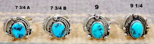 Women's Navajo Turquoise Rings —Women's Turquoise Rings ~ Women's