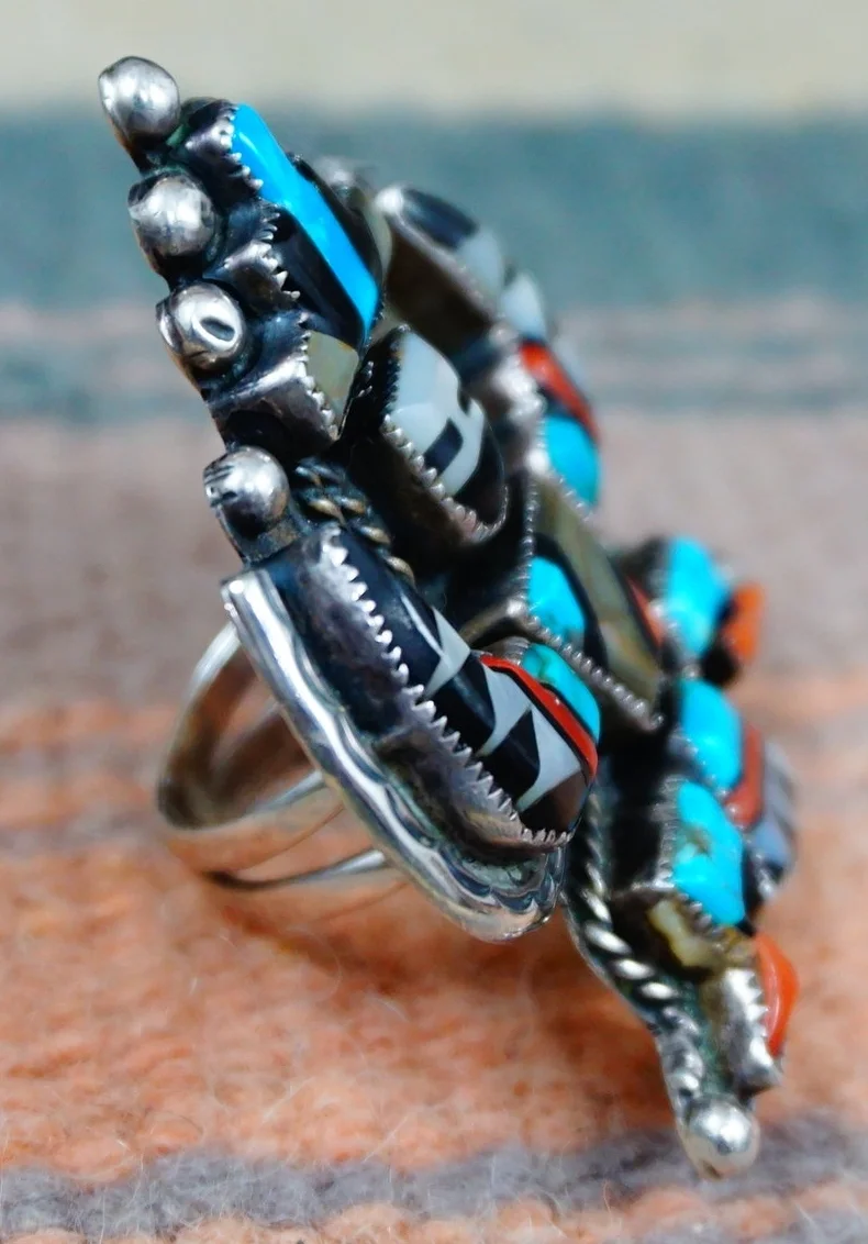 ‌vintage-zuni-multistone-inlay-knifewing-silver-bracelet-ring-set-831A-5.JPG