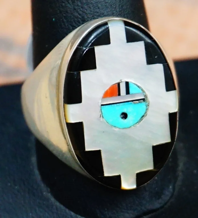 zuni-multistone-inlay-sunface-cast-ring.JPG