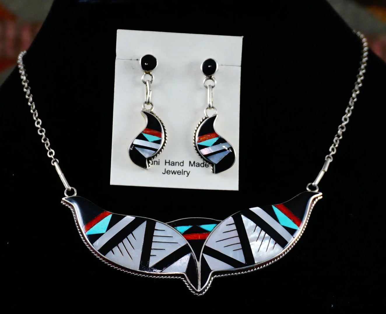 zuni-multistone-geometrical-inlay-quail-necklace-earrings-set.JPG