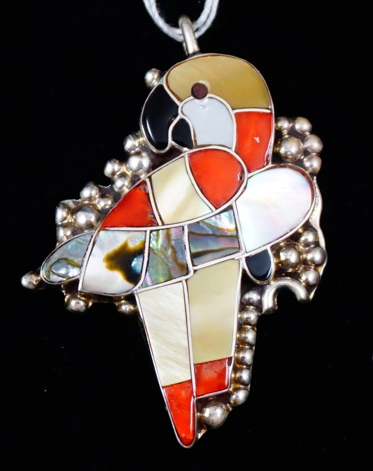 zuni-multistone-inlay-parrot-pendant.JPG