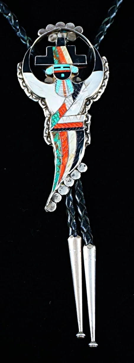 vintage-zuni-multistone-inlay-rainbow-mand-bolo-tie-838T-1.JPG