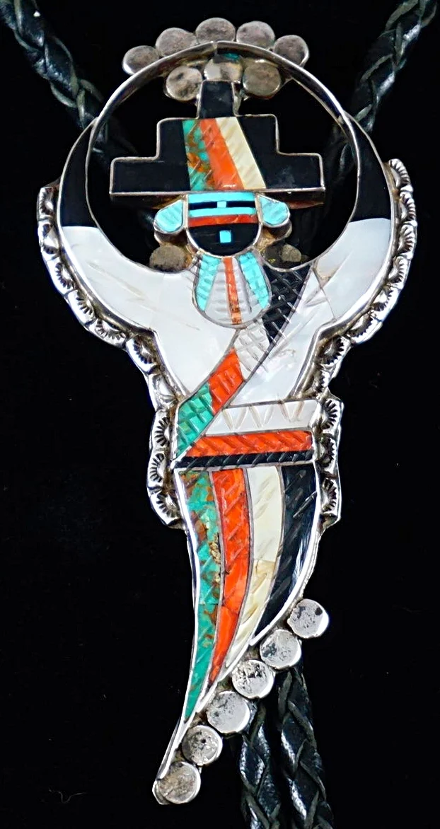 vintage-zuni-multistone-inlay-rainbow-mand-bolo-tie-838T-2.JPG