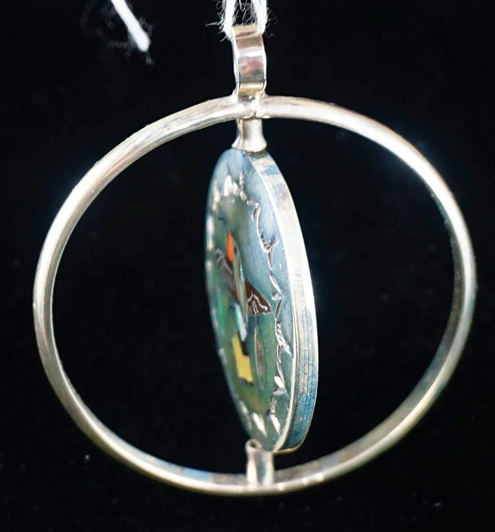 large-zuni-multistone-inlay-bluebird-hummingbird-silver-spinner-pendant-687N-2.JPG