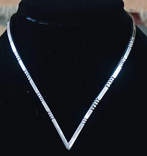 Navajo Liquid Silver Necklace —Men's and Women's Native American