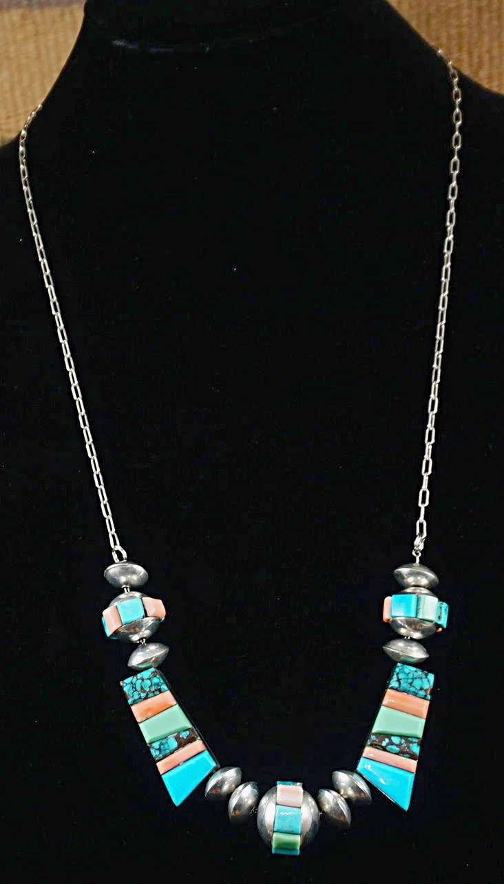 vintage-zuni-multistone-cobblestone-corn-row-silver-beaded-necklace.JPG