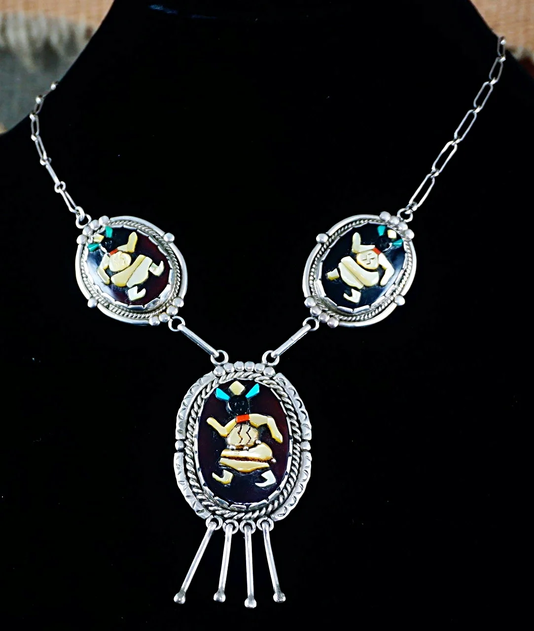 vintage-zuni-collectors-multistone-raised-black-apache-dancer-necklace.JPG