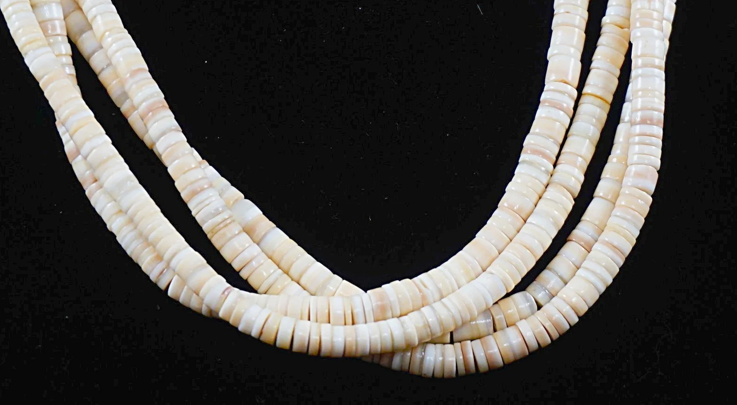 Vintage Santo Domingo Cream Melon Shell Necklace —Men's and