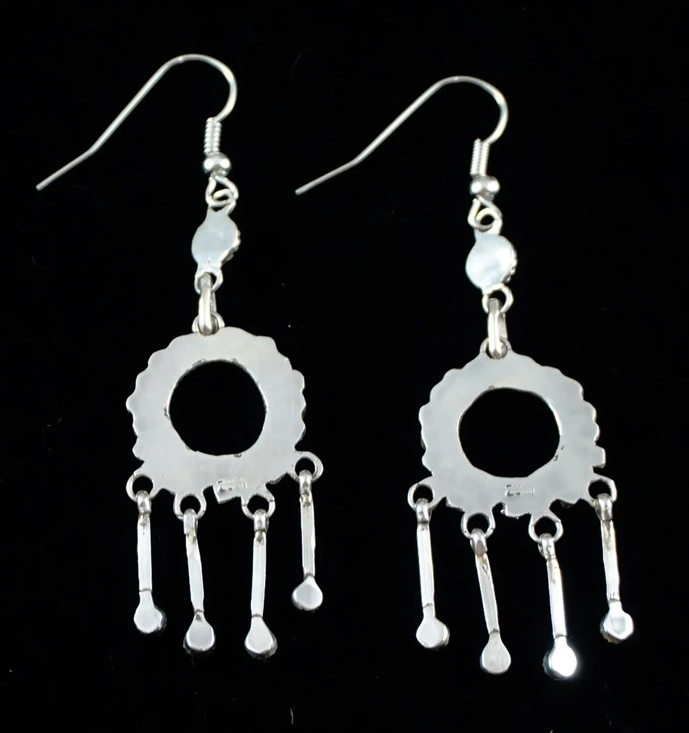 zuni-turquoise-circle-dangle-spoons-silver-earrings-848M-2.JPG