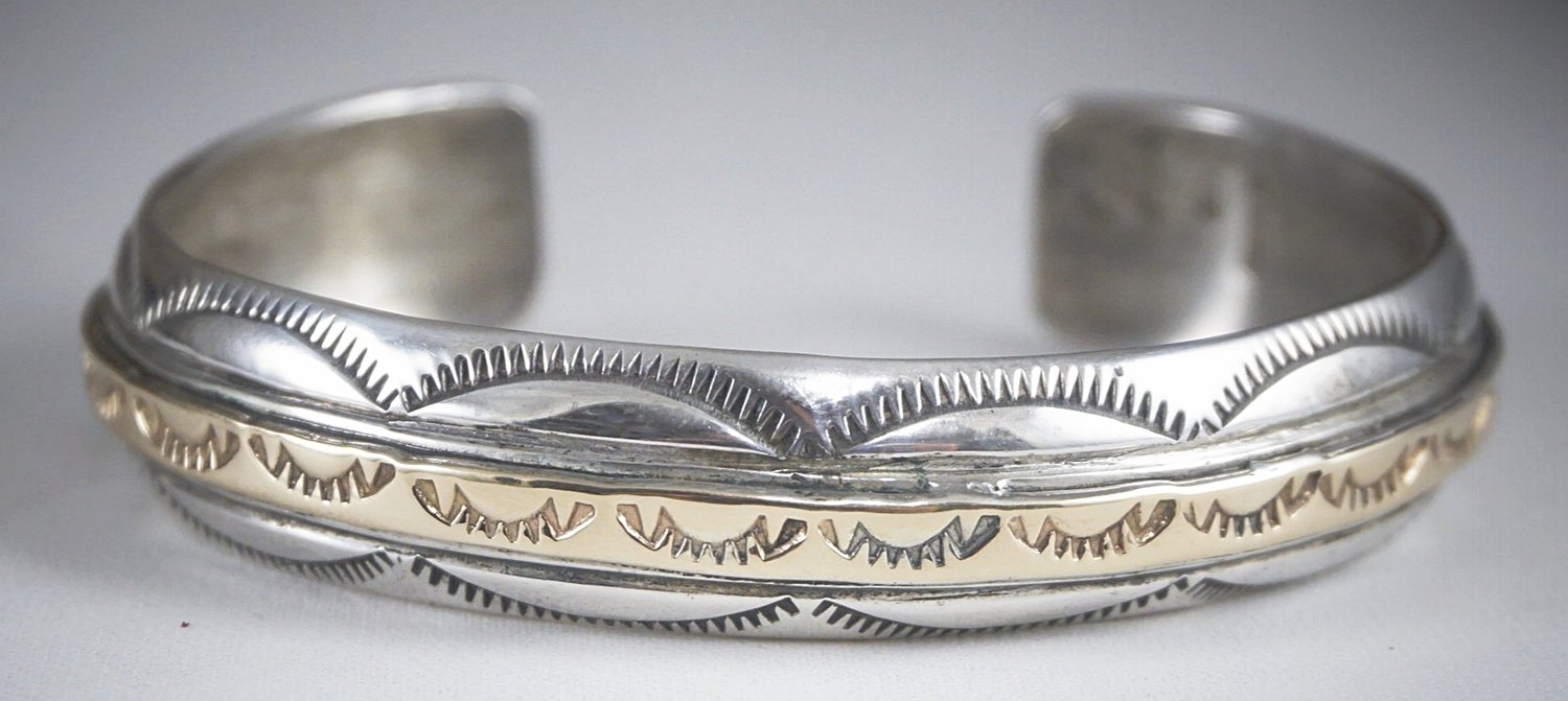 Sterling Silver Shutter Cuff Bracelet