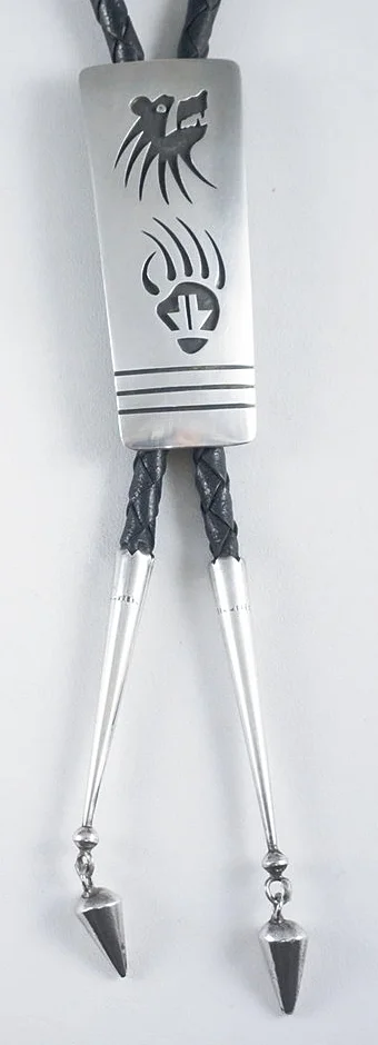 vintage-hopi-bear-paw-silver-overlay-bolo-tie-865P-1.JPG