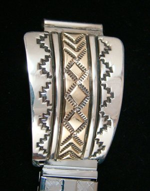 Davey Morgan Details about   Navajo Indian Sterling Silver Onyx Cuff Bracelet 