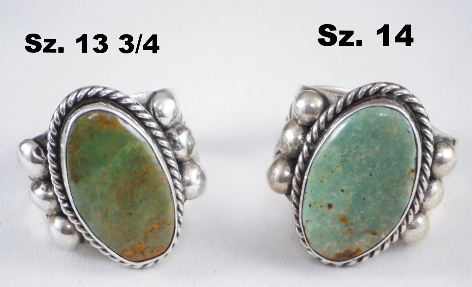 Navajo Native American Handmade Nickel Free Artist Signed Size 7 Sterling Silver Genuine Kings Manassa Turquoise Ring
